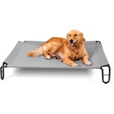 Verhoogd Hondenbed Grijs M | Koel & Ademend | 109x76cm | Nu 33% Korting!