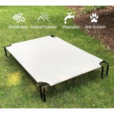 Verhoogd Hondenbed Grijs M | Koel & Ademend | 109x76cm | Nu 33% Korting!