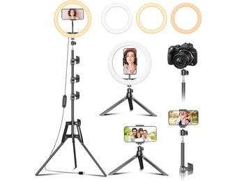 12" Ringlamp met Statief - 28% Korting