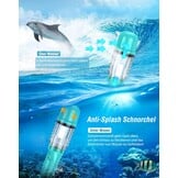 Snorkelset Volwassenen Groen | 29% Korting | Droge Snorkel & Verstelbare Vinnen