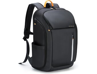 Heren Laptop Rugzak 17.3" Zwart (33% Korting)