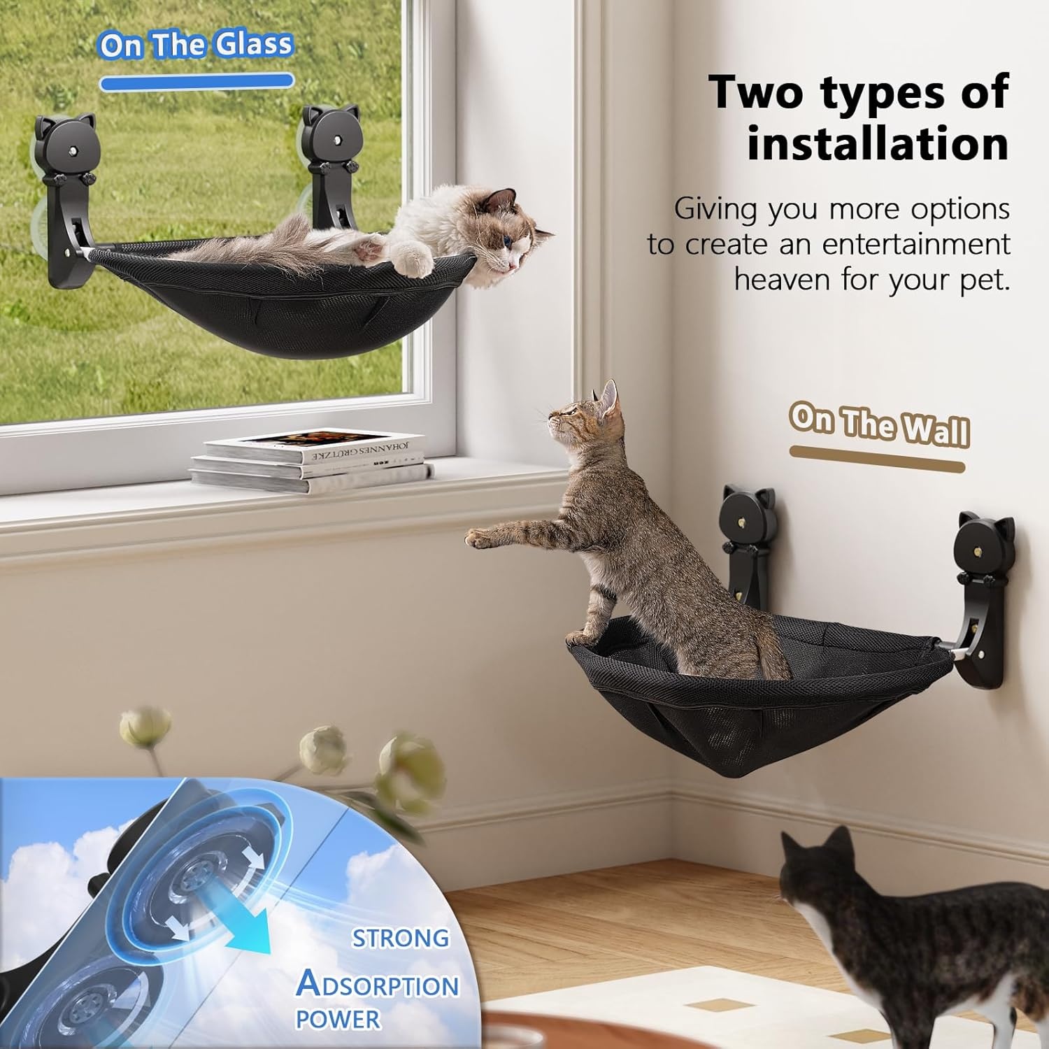Opvouwbare Kattenraam Baars - Ademende Hangmat (52% Korting)