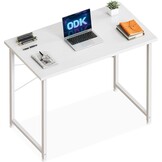 Wit Houten Bureau met Hoofdtelefoonhouder - 33% Korting