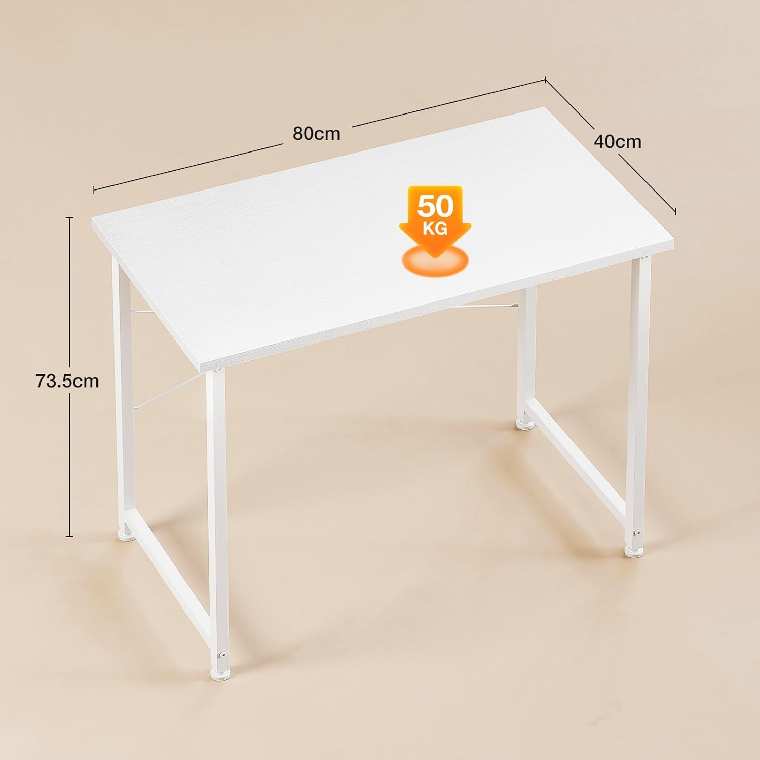 Wit Houten Bureau met Hoofdtelefoonhouder - 33% Korting