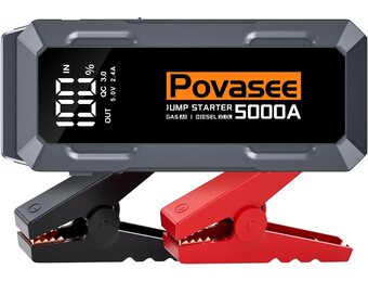 5000A Jump Starter: Benzine/Diesel (tot 10L) | 29% Korting