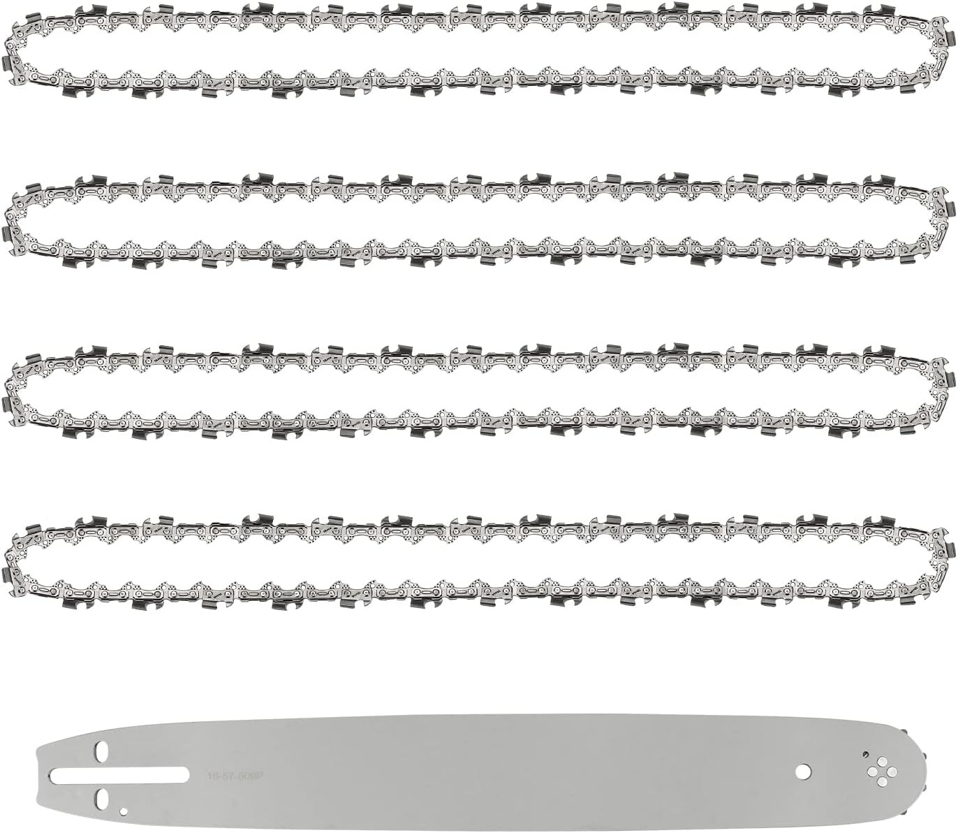 4x Kettingzaagkettingen 40cm 3/8" 1.3mm 57 schakels - 33% Korting