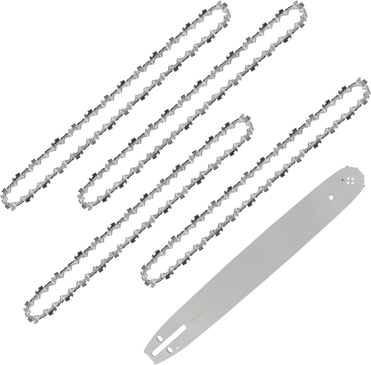 4x Kettingzaagkettingen 40cm 3/8" 1.3mm 57 schakels - 33% Korting