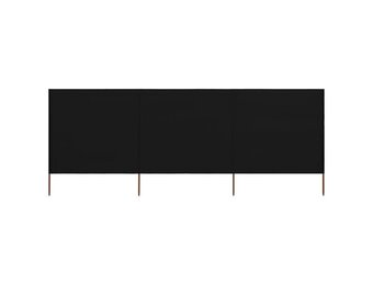 VidaXL Windscherm 3-delig 400x120 cm Zwart - Nu 33% Korting!