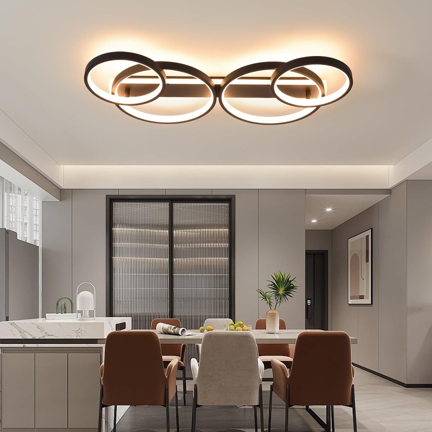 Dimbare LED Plafondlamp Zwart (34% Korting)