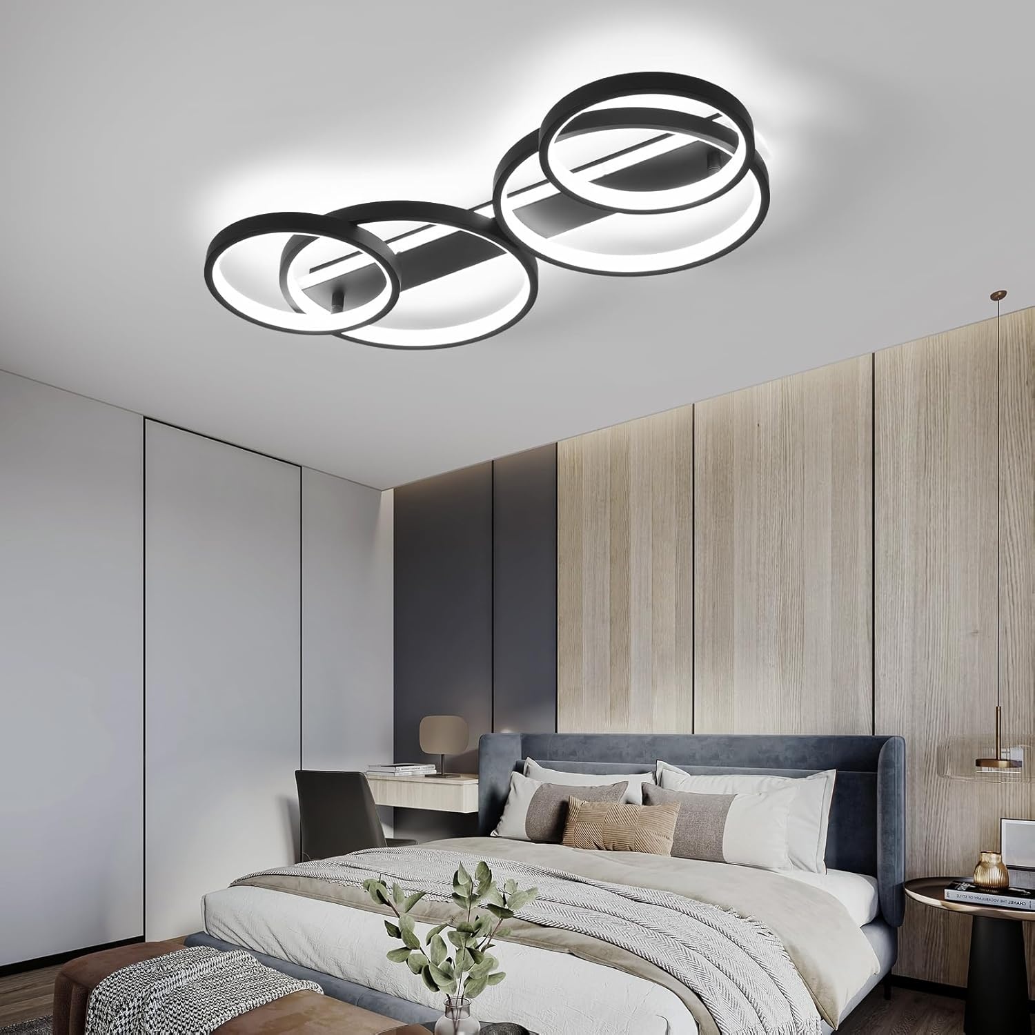 Dimbare LED Plafondlamp Zwart (34% Korting)