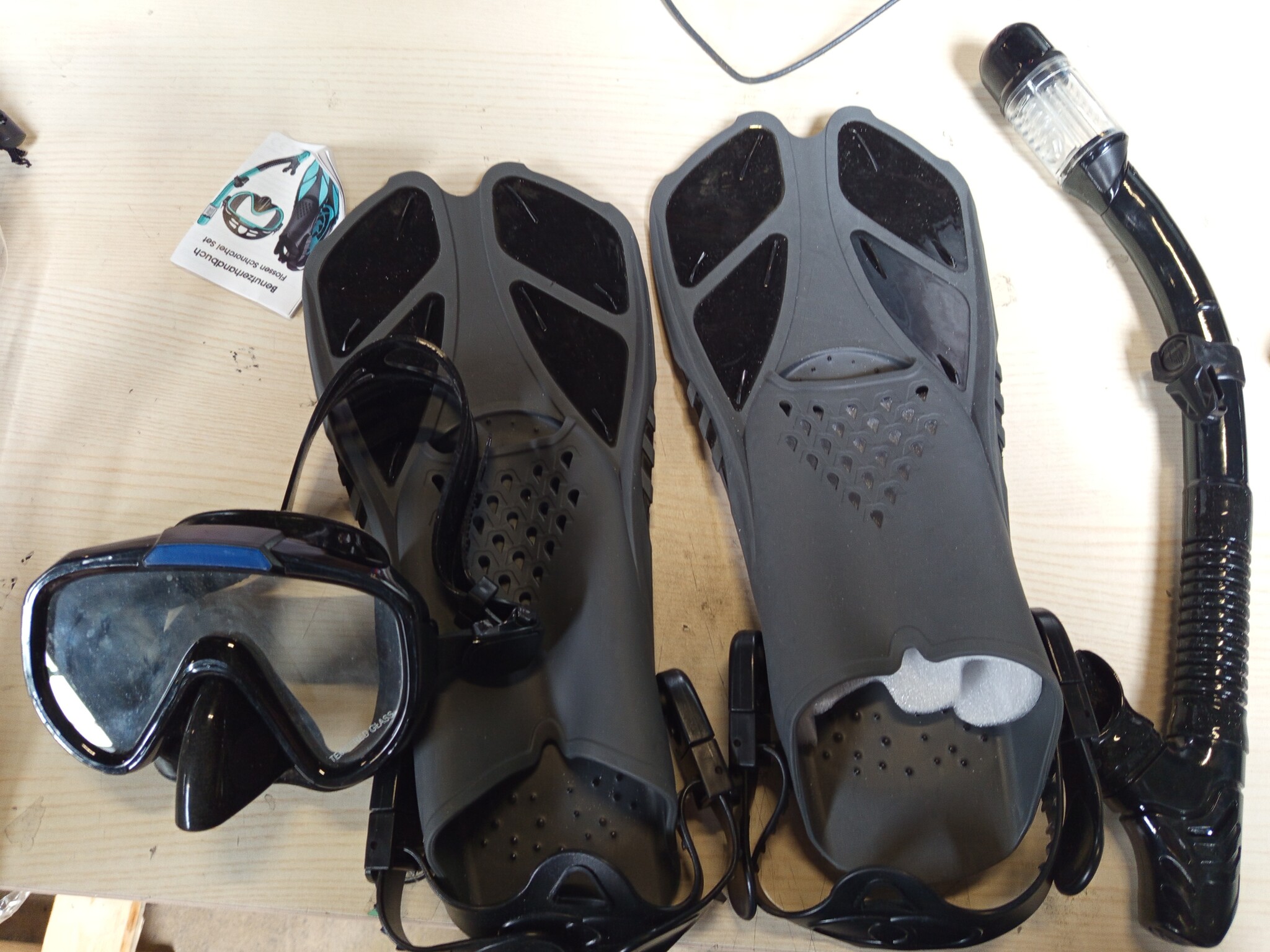 Zwarte Snorkelset Volwassenen - 52% Korting!
