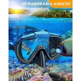 Snorkelset Volwassenen Zwart - Anti-Condens & Droogtop - 33% Korting