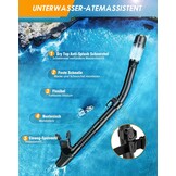 Snorkelset Volwassenen Zwart - Anti-Condens & Droogtop - 33% Korting