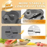 Elektrische Groentesnijder 4-in-1 RVS - 35% Korting