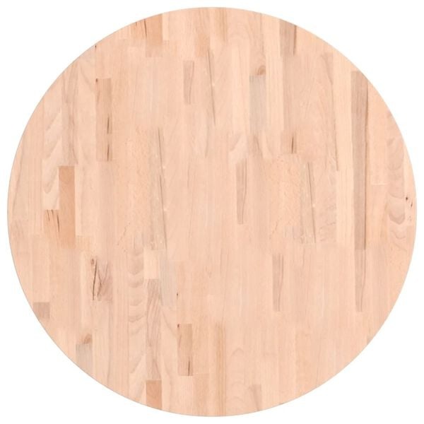 VidaXL Massief Beuken Tafelblad Rond Ø80cm - 34% Korting