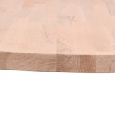 VidaXL Massief Beuken Tafelblad Rond Ø80cm - 34% Korting