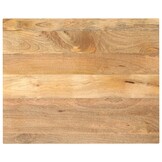 Tafelblad Massief Mangohout Rechthoekig 100x80 cm - 35% Korting!