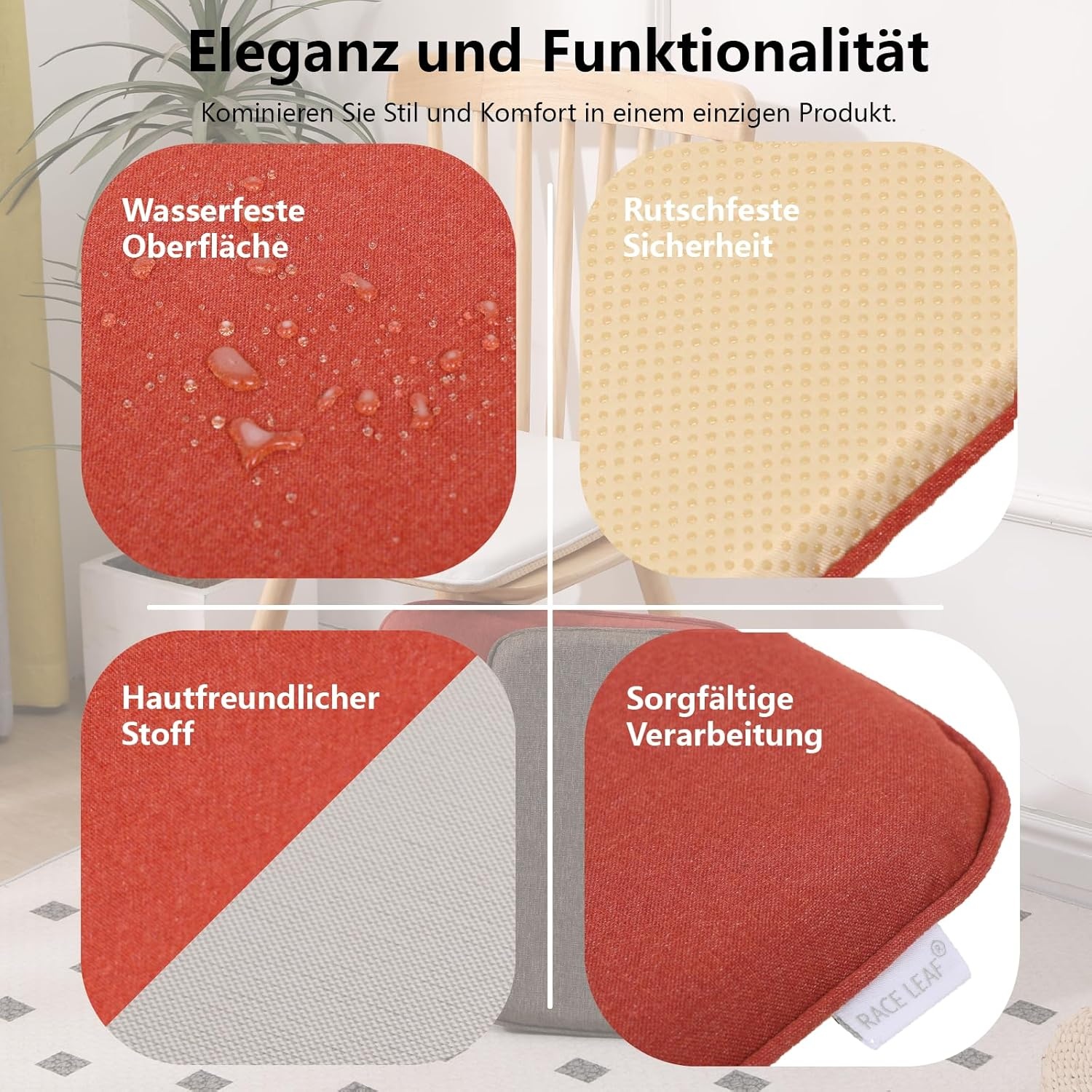Zitkussen Set van 2: Traagschuim, Waterdicht, Antislip - Nu 31% Korting!