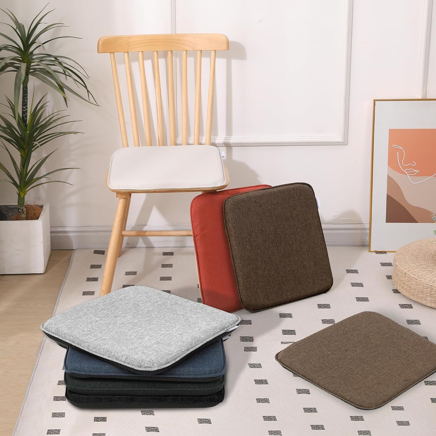 Zitkussen Set van 2: Traagschuim, Waterdicht, Antislip - Nu 31% Korting!