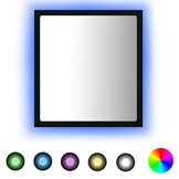 Zwarte LED Badkamerspiegel Acryl - 40x8,5x37 cm (33% Korting)