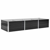 Verhoogde Plantenbak Staal Antraciet 240x80x45 cm - 34% Korting