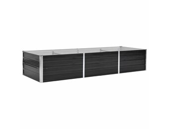 Verhoogde plantenbak 240x80x45 cm Staal Antraciet (34% Korting)