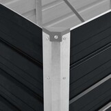 Verhoogde plantenbak 240x80x45 cm Staal Antraciet (34% Korting)