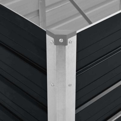 Verhoogde plantenbak 240x80x45 cm Staal Antraciet (34% Korting)