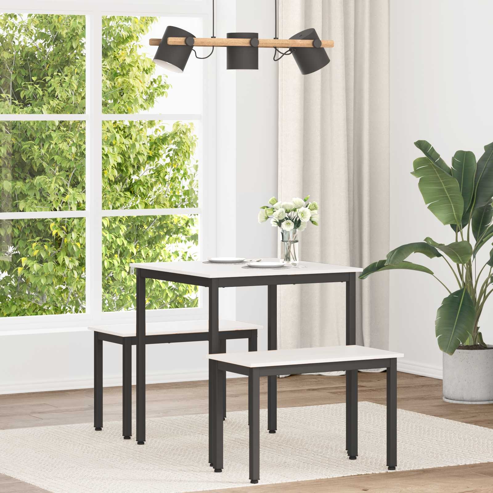 Eettafel Wit 70x70cm Massief Grenenhout - 34% Korting