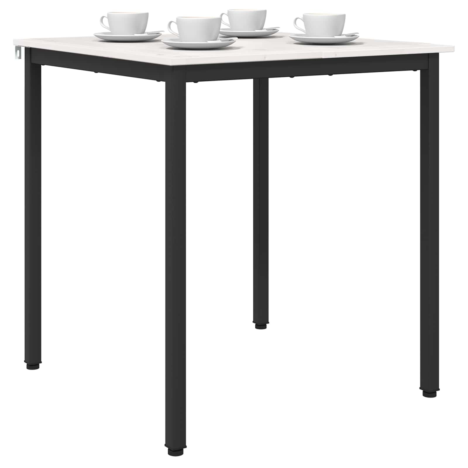 Eettafel Wit 70x70cm Massief Grenenhout - 34% Korting