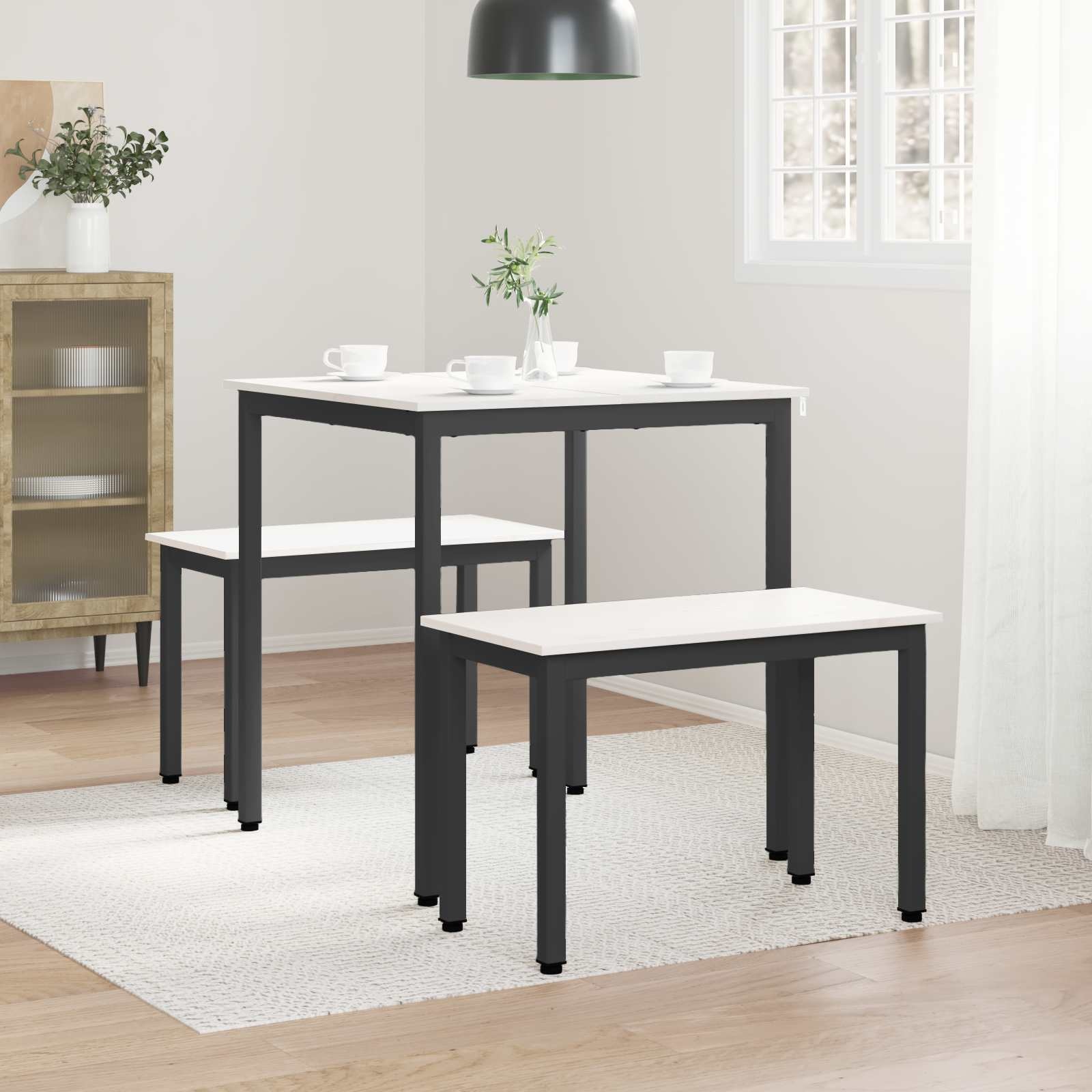 Eettafel Wit 70x70cm Massief Grenenhout - 34% Korting