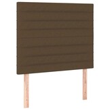 vidaXL Hoofdborden Stof Donkerbruin (2 stuks) - 40% Korting