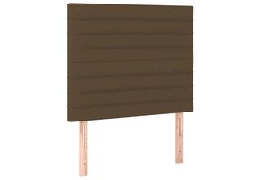 vidaXL Hoofdborden (2 st.) 90x5x78/88cm Stof Donkerbruin - 72% Korting