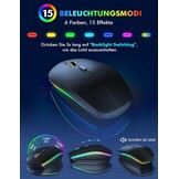 Draadloos QWERTZ Toetsenbord & Muisset - Verlicht, Oplaadbaar, Stil (-33%)