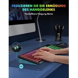 Draadloos QWERTZ Toetsenbord & Muisset - Verlicht, Oplaadbaar, Stil (-33%)