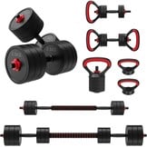 Verstelbare Dumbbell Set 4-in-1 | Tot 30KG | 34% Korting