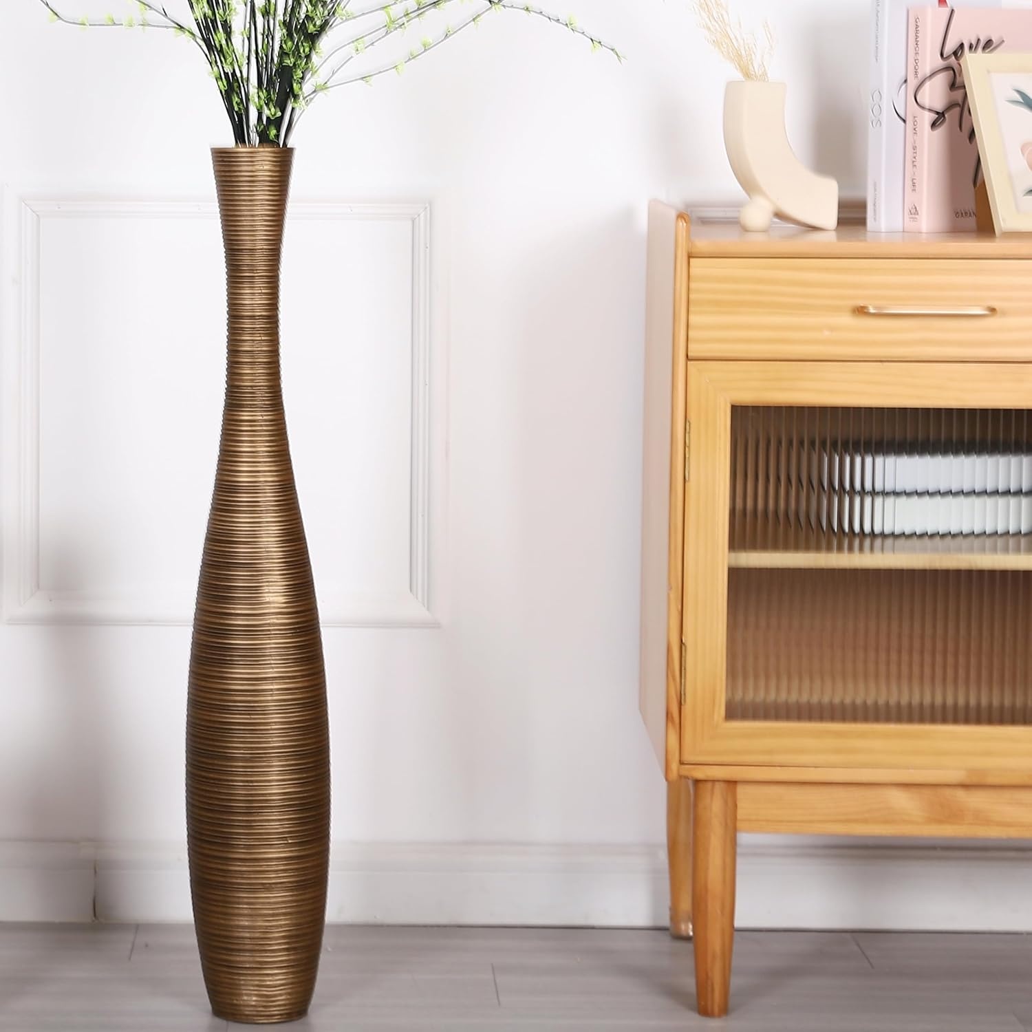 Vloervaas Goud 85 cm: Handgemaakt, Slagvast & Decoratief (34% Korting!)
