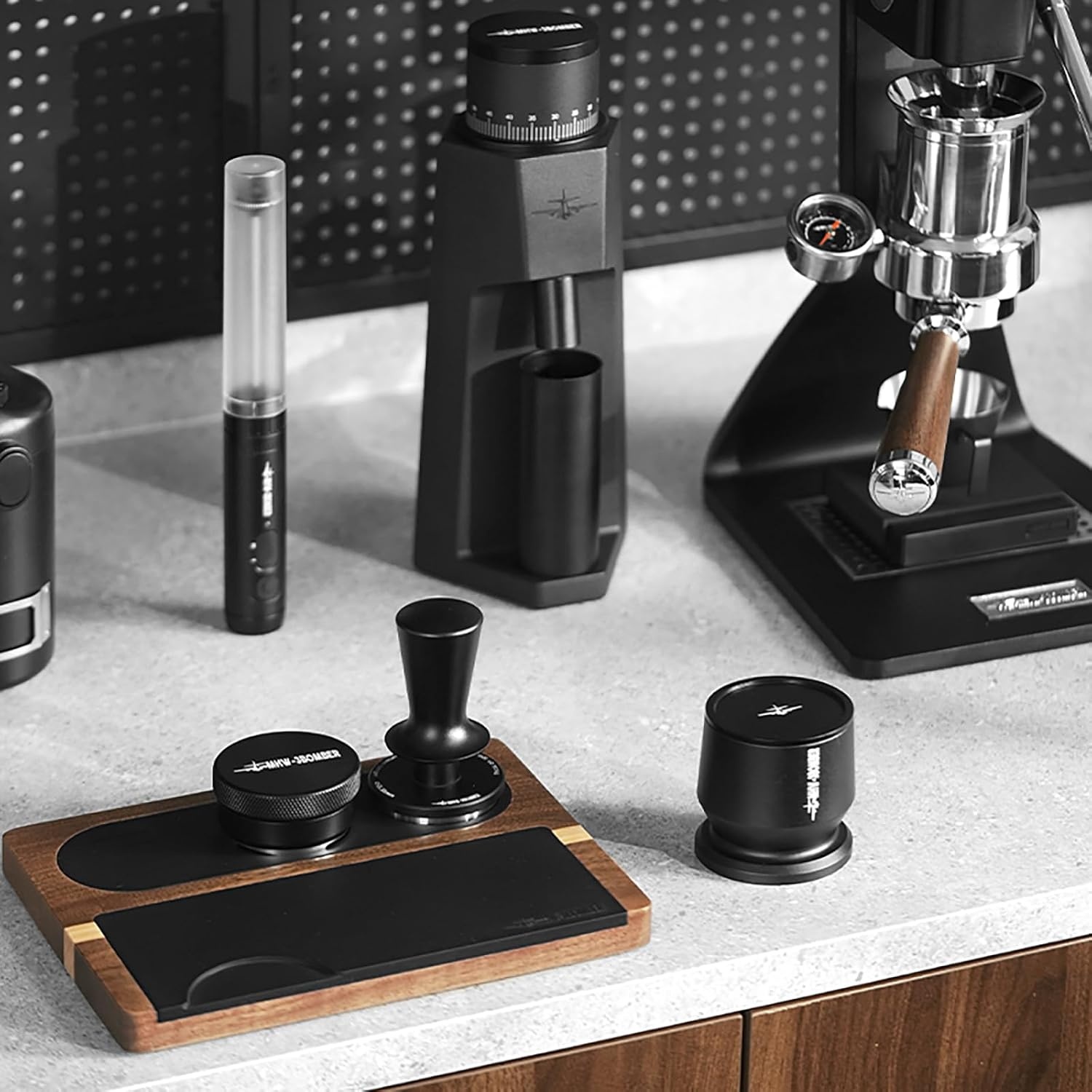 Espressostamper 58mm Zelfnivellerend met 2-Veer - 33% Korting!