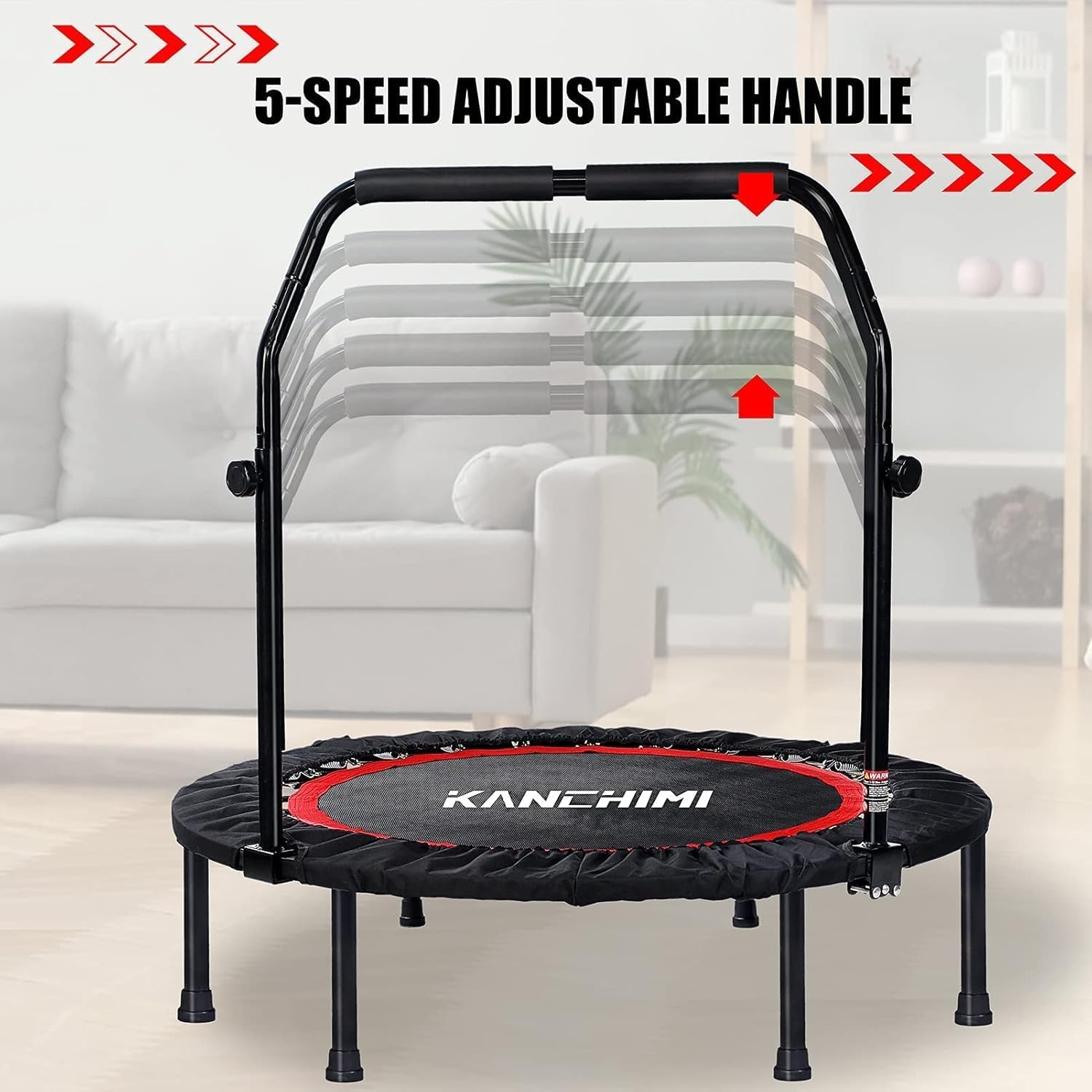 Fitnesstrampoline 48" Opvouwbaar - Korting 34%