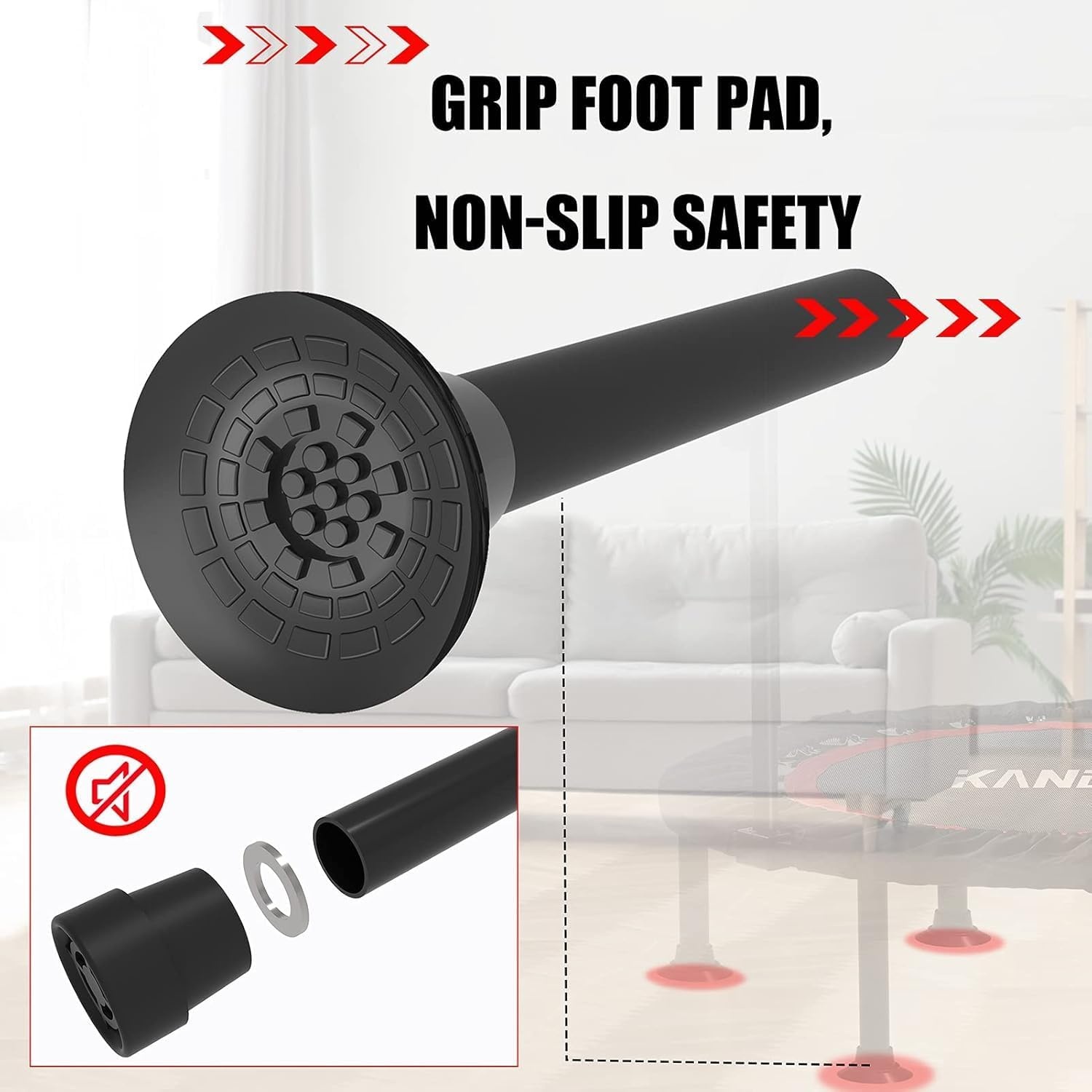 Fitnesstrampoline 48" Opvouwbaar - Korting 34%