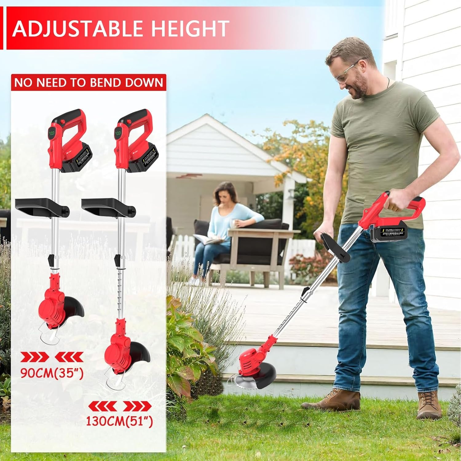 Snoerloze Grastrimmer 3-in-1: Gazon & Struiken - 59% Korting!