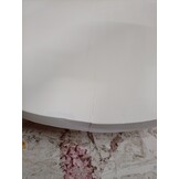 Tafelblad Massief Grenenhout Ovaal Wit 110x55 cm (58% Korting)