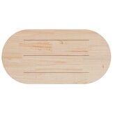Tafelblad Massief Grenenhout Ovaal Wit 110x55 cm (58% Korting)