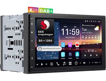 Autoradio Double Din 7" QLED: 35% Korting!