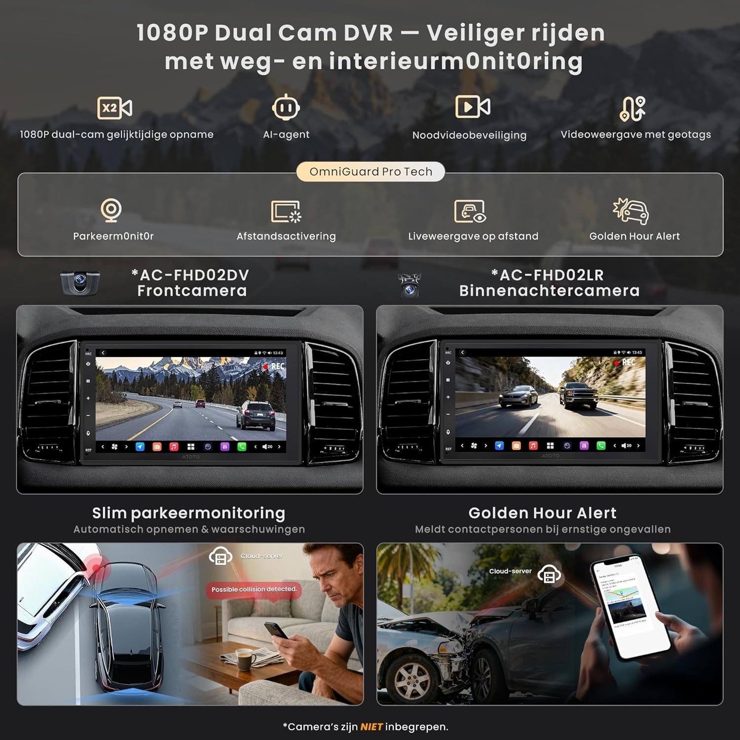 Autoradio Double Din 7" QLED: 35% Korting!
