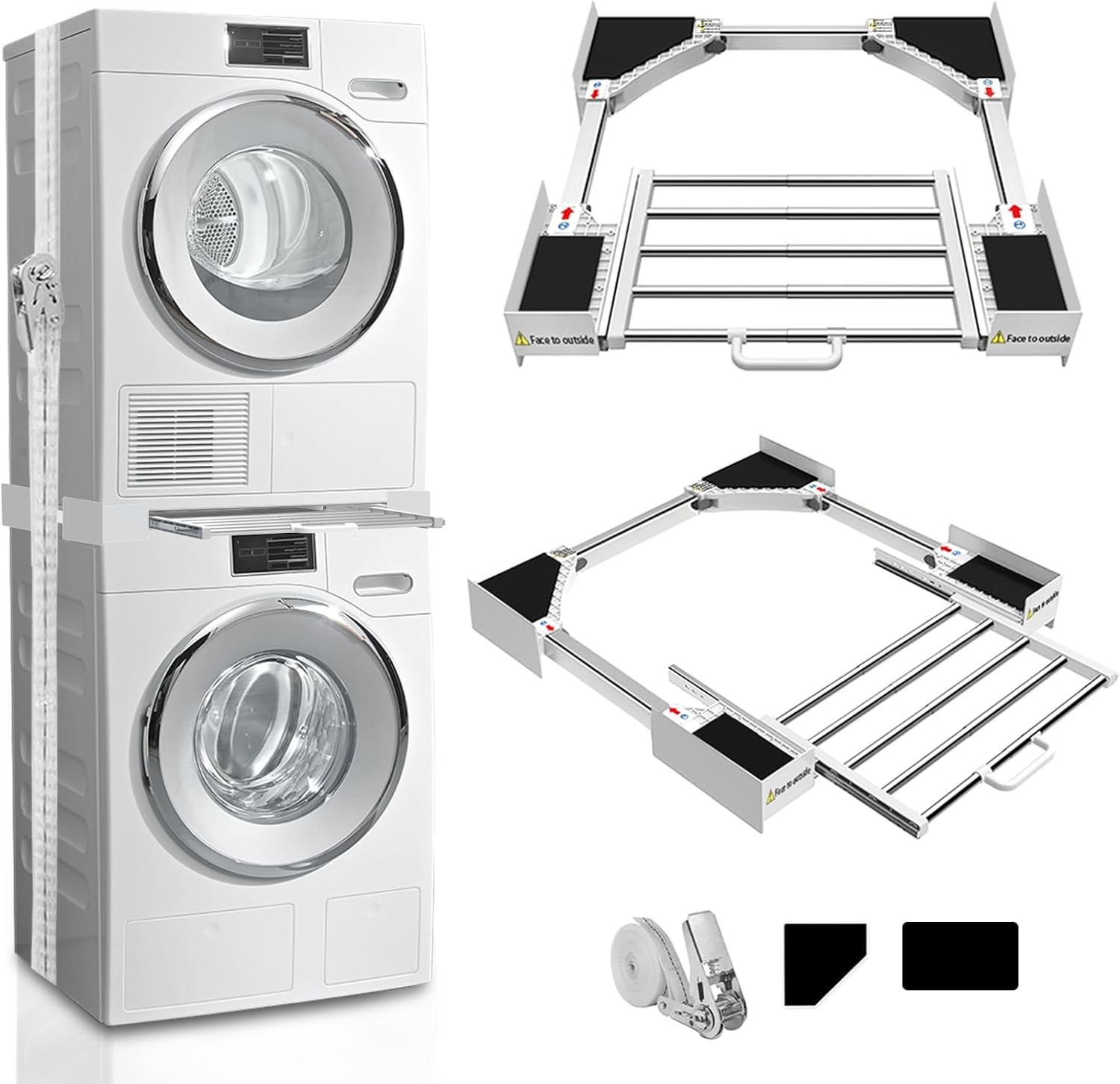 Universele Stapelkit Wasmachine/Droger - 34% Korting