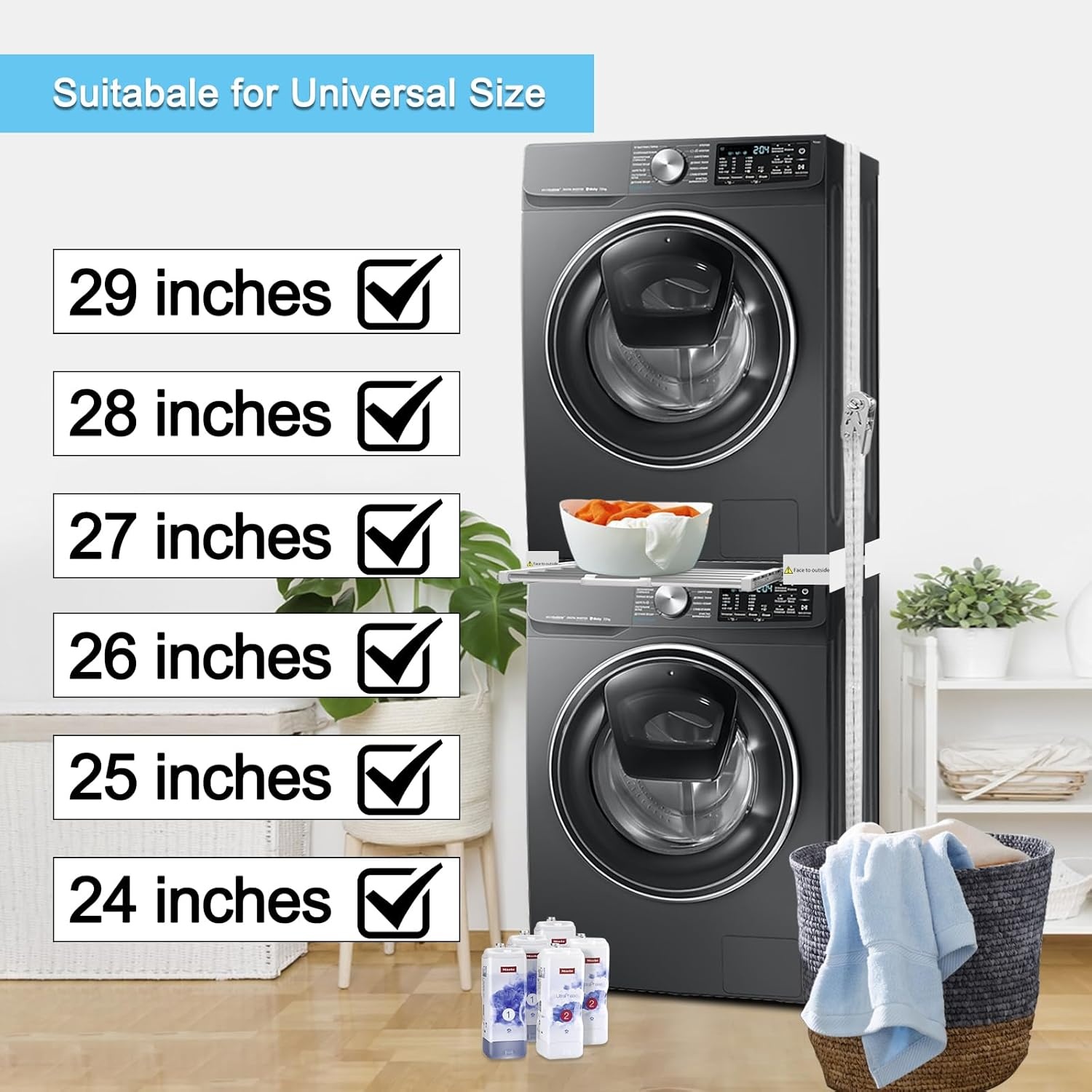 Universele Stapelkit Wasmachine/Droger - 34% Korting