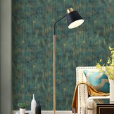 Zelfklevend Behang Betonlook Metaal Glam Blauw - 25% Korting