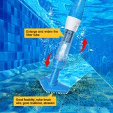 Draadloze Zwembadstofzuiger met Accu - 90 Min. Gebruik - Blauw