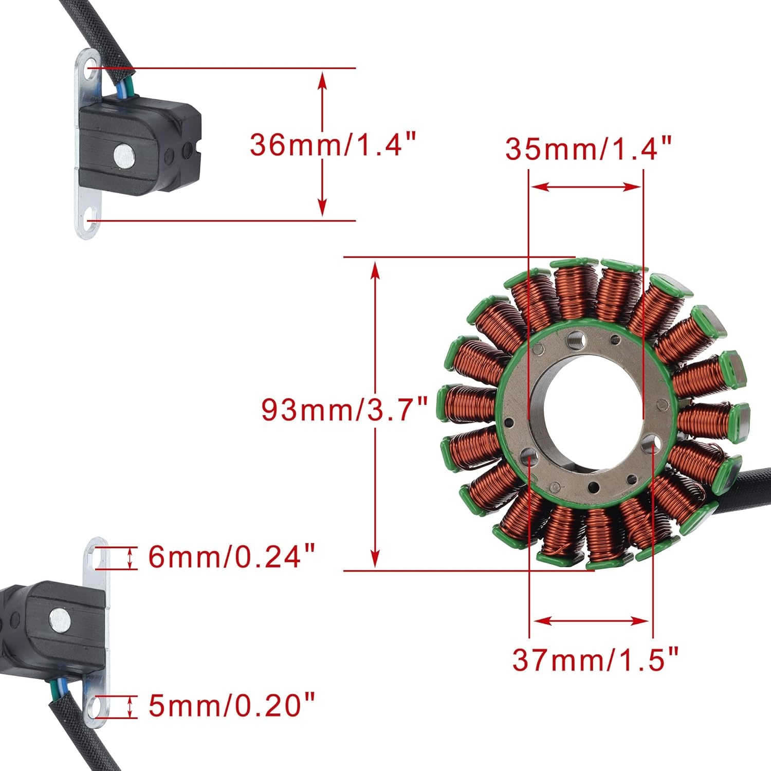 Magneto Stator Yamaha YFM250/YFM660R 2001-2011 | 29% Korting